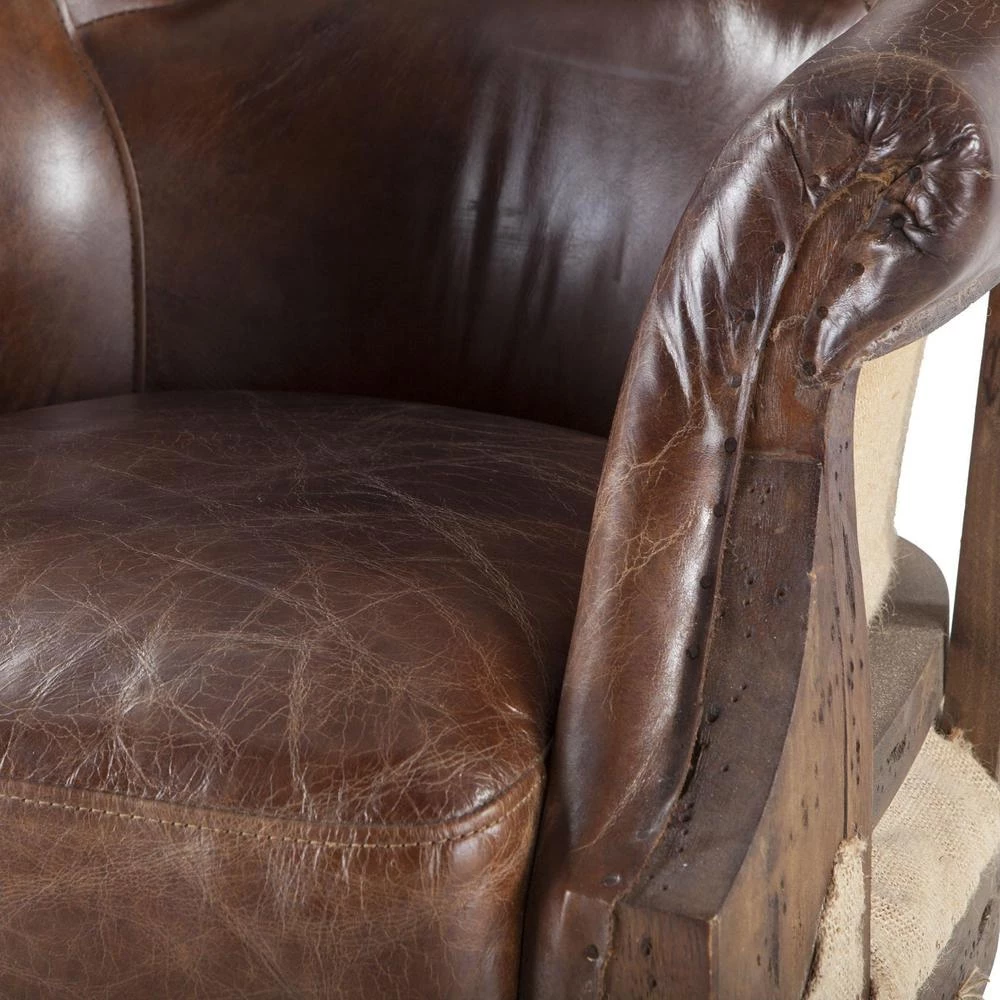 World Interiors Living Room Charles Vintage Leather Club Chair 9 World Interiors Living Room Charles Vintage Leather Club Chair