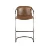 World Interiors Chiavari Industrial Modern Leather Barstool