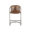 World Interiors Bar & Counter Stools Chiavari Industrial Modern Leather Counter-Height Stool