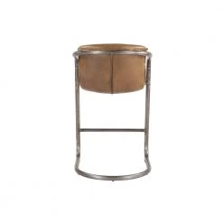 World Interiors Bar & Counter Stools Chiavari Industrial Modern Leather Counter-Height Stool