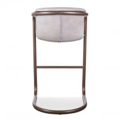 World Interiors Chiavari Industrial Modern Leather Barstool 44 World Interiors Chiavari Industrial Modern Leather Barstool