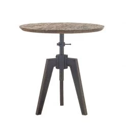 World Interiors Dining Room Dakota Adjustable Height Round Bistro Table