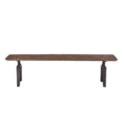 World Interiors Dakota 68" Modern Mango Wood Bench Dining Room