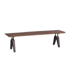 World Interiors Dakota 68" Modern Mango Wood Bench Dining Room