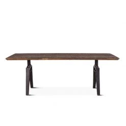 World Interiors Dakota 84" Modern Mango Wood Dining Table Dining Room