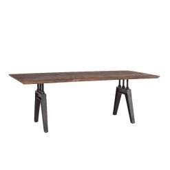 World Interiors Dakota 84" Modern Mango Wood Dining Table Dining Room