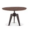 World Interiors Dakota 42" Round Mango Wood Dining Table Dining Room