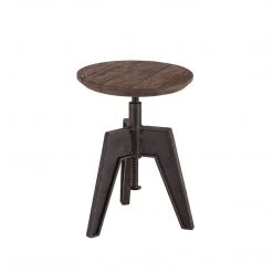 World Interiors Dining Room Dakota Adjustable Mango Wood Barstool