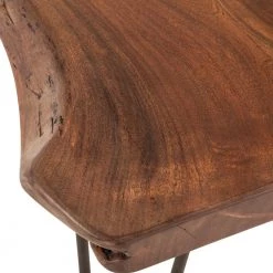 World Interiors Dining Room Grandby Mid-Century Modern Live Edge Bench