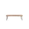 World Interiors Grandby Mid-Century Modern Live-Edge Coffee Table Living Room