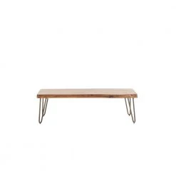 World Interiors Grandby Mid-Century Modern Live-Edge Coffee Table Living Room