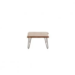 World Interiors Grandby Mid-Century Modern Live-Edge Coffee Table Living Room