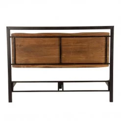 World Interiors Glenwood Industrial Modern Live Edge Bed