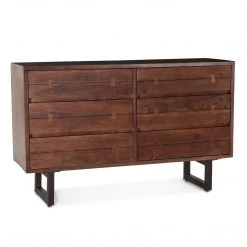 World Interiors Glenwood Industrial Modern Live Edge Dresser