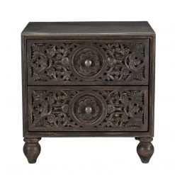 World Interiors Bedroom Haveli Traditional Handcarved Nightstand 23 World Interiors Bedroom Haveli Traditional Handcarved Nightstand