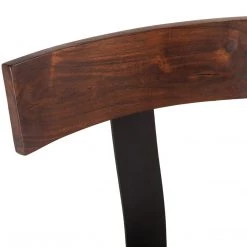 World Interiors Amici Acacia Wood Adjustable Height Barstool Dining Room