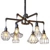 World Interiors Lighting Element Industrial Pipe Ceiling Light