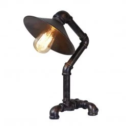 World Interiors, An Austin Furniture Company Accents Element Industrial Pipe Table Lamp