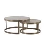 World Interiors Leonardo Nesting Circular Coffee Tables