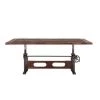 World Interiors Dining Room Welles Adjustable Modern Crank Dining Table