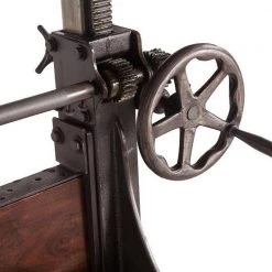 World Interiors Dining Room Welles Adjustable Modern Crank Dining Table