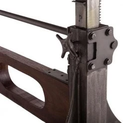 World Interiors Dining Room Welles Adjustable Modern Crank Dining Table