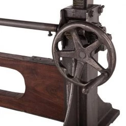 World Interiors Dining Room Welles Adjustable Modern Crank Dining Table