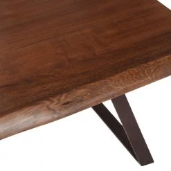 World Interiors Nottingham Modern Live Edge Side Table Living Room