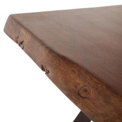 World Interiors Nottingham Modern Live Edge Side Table Living Room