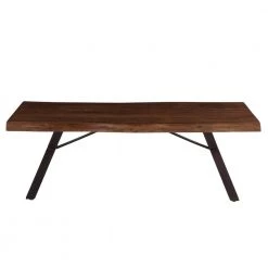 World Interiors Nottingham Modern Live Edge Coffee Table Living Room
