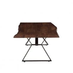 World Interiors Nottingham Modern Live Edge Coffee Table Living Room