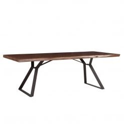 World Interiors Nottingham Modern Live-Edge Dining Table Dining Room