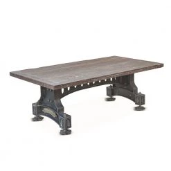 World Interiors Living Room Sterling Cast Iron Coffee Table