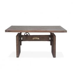 World Interiors Sterling Adjustable Reclaimed Teak Office Desk