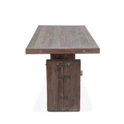 World Interiors Sterling Adjustable Reclaimed Teak Office Desk