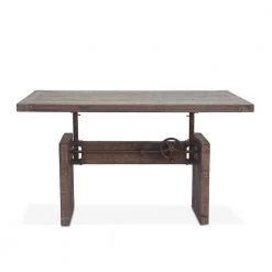 World Interiors Sterling Adjustable Reclaimed Teak Office Desk