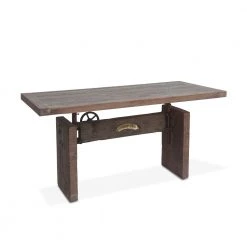World Interiors Sterling Adjustable Reclaimed Teak Office Desk