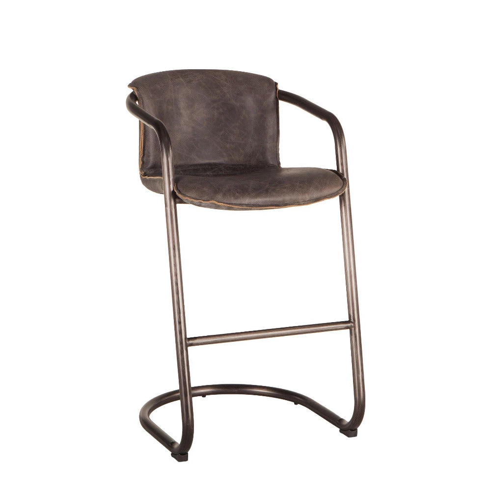 World Interiors Chiavari Industrial Modern Leather Barstool 4 World Interiors Chiavari Industrial Modern Leather Barstool