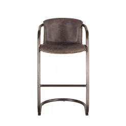 World Interiors Chiavari Industrial Modern Leather Barstool 32 World Interiors Chiavari Industrial Modern Leather Barstool