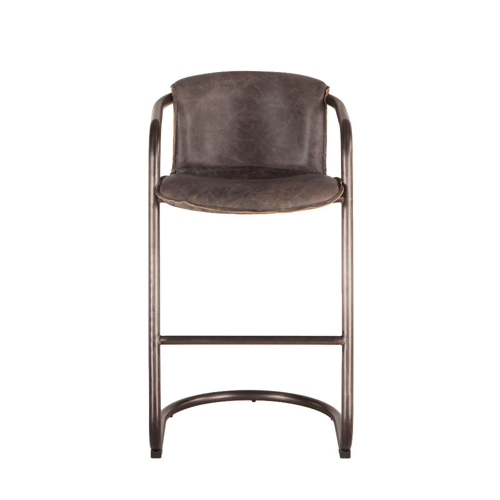 World Interiors Chiavari Industrial Modern Leather Barstool 5 World Interiors Chiavari Industrial Modern Leather Barstool