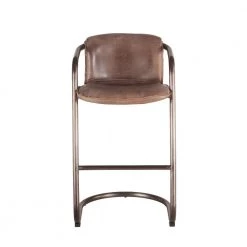 World Interiors Chiavari Industrial Modern Leather Barstool 46 World Interiors Chiavari Industrial Modern Leather Barstool