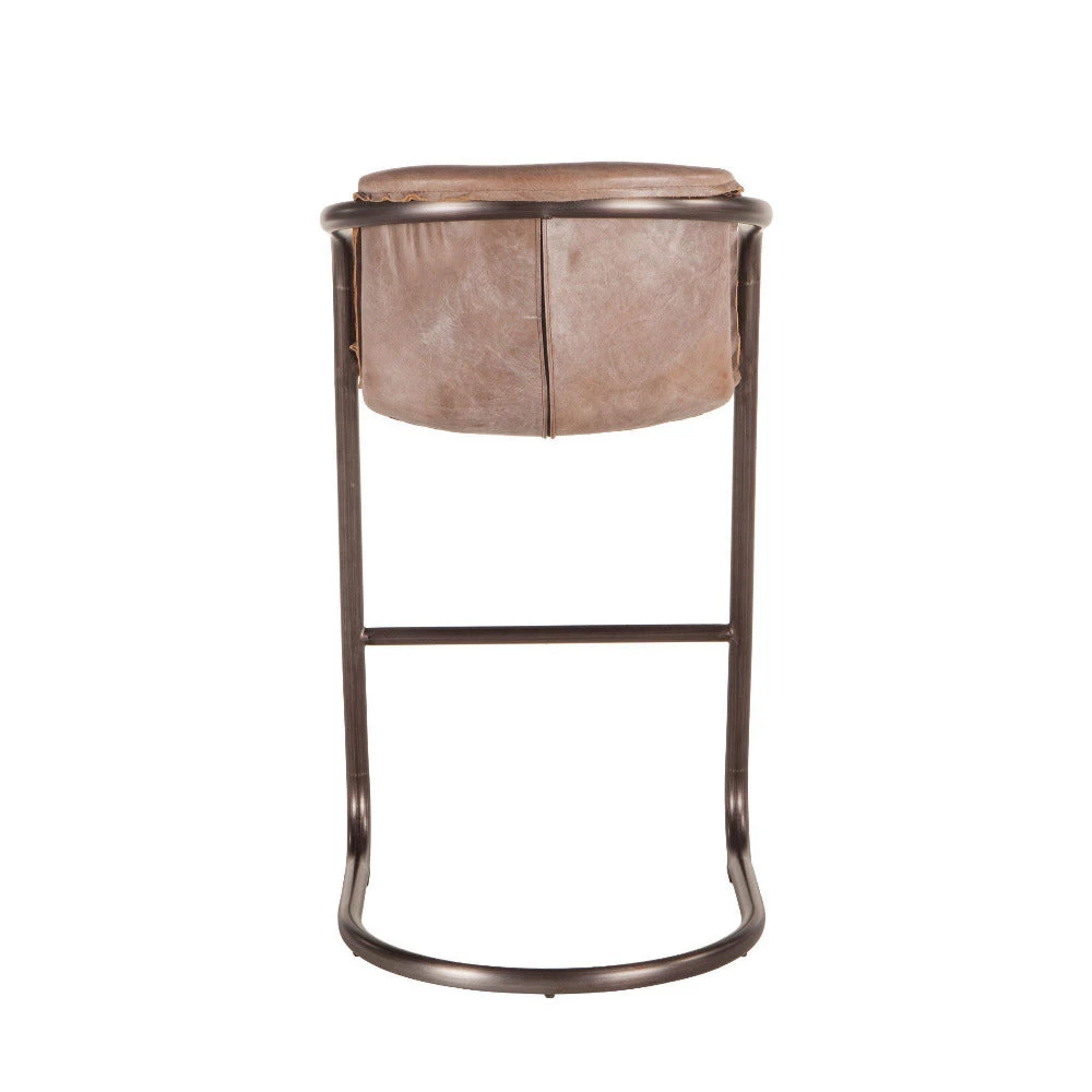 World Interiors Chiavari Industrial Modern Leather Barstool 21 World Interiors Chiavari Industrial Modern Leather Barstool