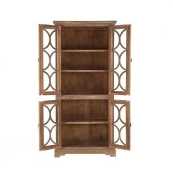 World Interiors Dining Room Pengrove Modern Farmhouse Tall Cabinet