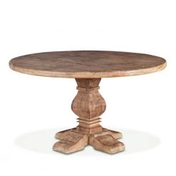World Interiors Pengrove Modern Farmhouse Round Dining Table