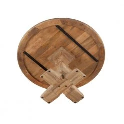 World Interiors Pengrove Modern Farmhouse Round Dining Table