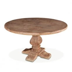 World Interiors Pengrove Modern Farmhouse Round Dining Table