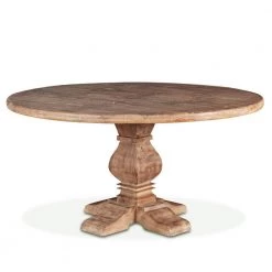 World Interiors Pengrove Modern Farmhouse Round Dining Table