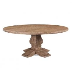 World Interiors Pengrove Modern Farmhouse Round Dining Table