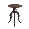 World Interiors Paxton Rustic Industrial Adjusting Stool Dining Room