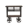 World Interiors Living Room Paxton Rustic Industrial Rolling Utility Cart 2 World Interiors Living Room Paxton Rustic Industrial Rolling Utility Cart